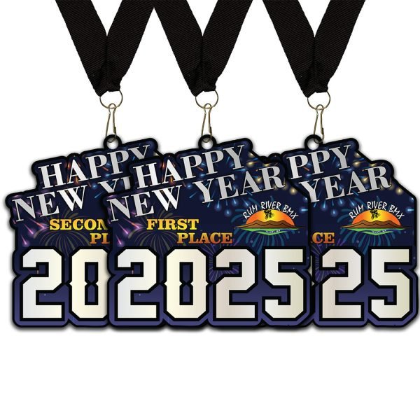 2025 New Year's Race Medallion. Set 1