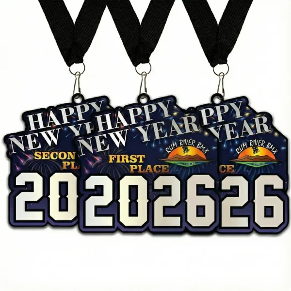 bmx new year's race medallion