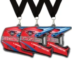 BMX Metal Helmet Medallion Set Award